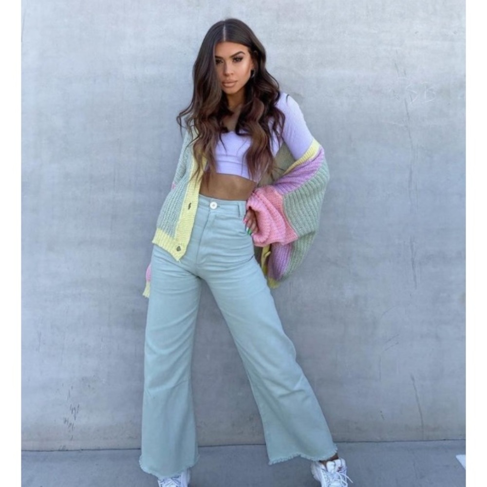 NTW Kiss the Rainbow Green Pants